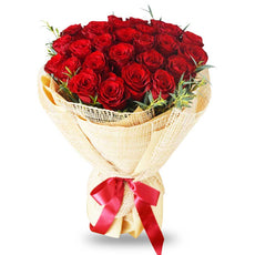 "Love Passion" Large Bouquet Of 25 Red Roses
