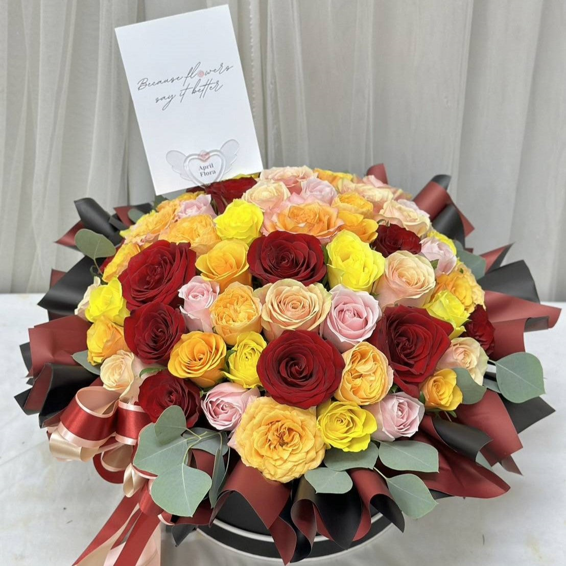 "Fall In Love With You" Flower Box