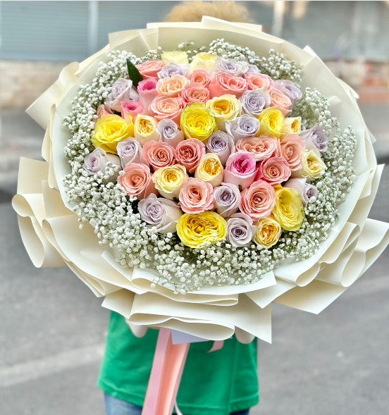 "Melts My Heart" Bouquet Of 50 Roses