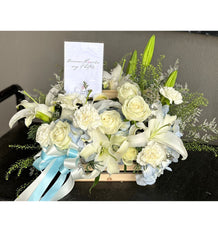 "Infinity Love" Basket Of Flowers