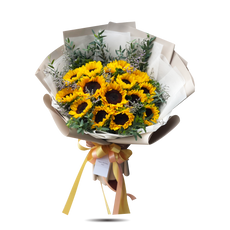 "Sun Shining" Bouquet Of Sunflowers