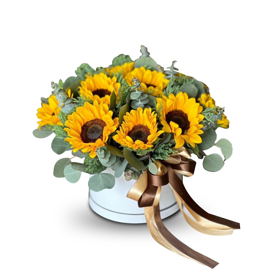 กล่องดอกไม้ Lovely Sunflowers รักที่สดใส